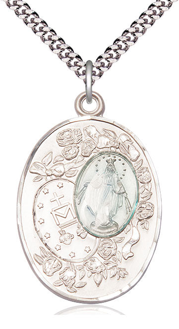 Sterling Silver Miraculous Pendant
