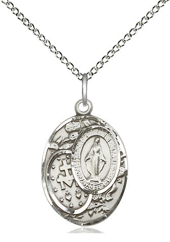 Sterling Silver Miraculous Pendant