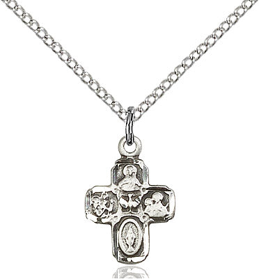 Sterling Silver 4-Way Pendant
