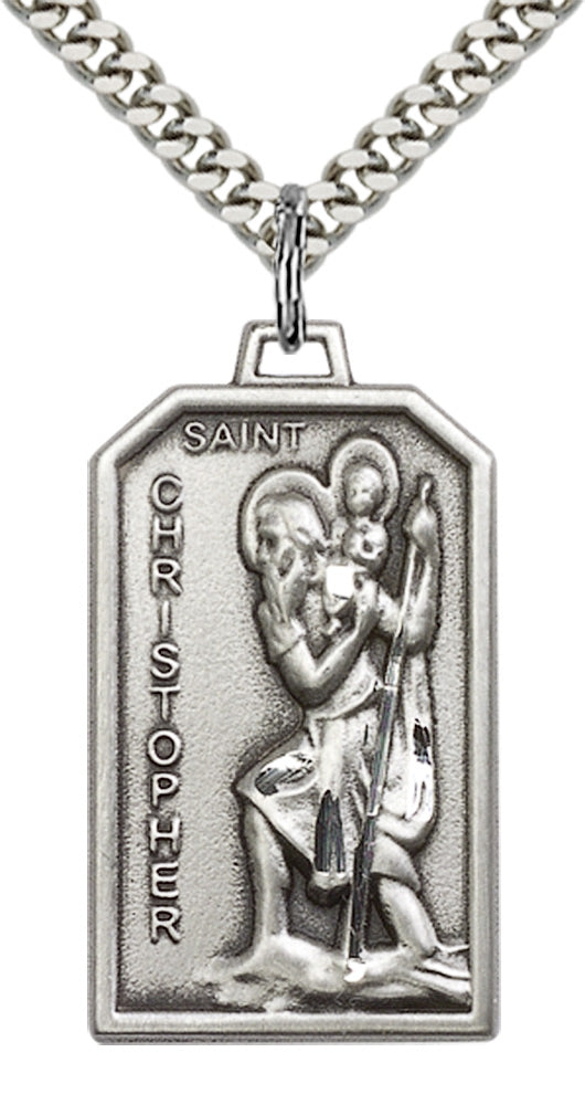 Sterling Silver St. Christopher Pendant