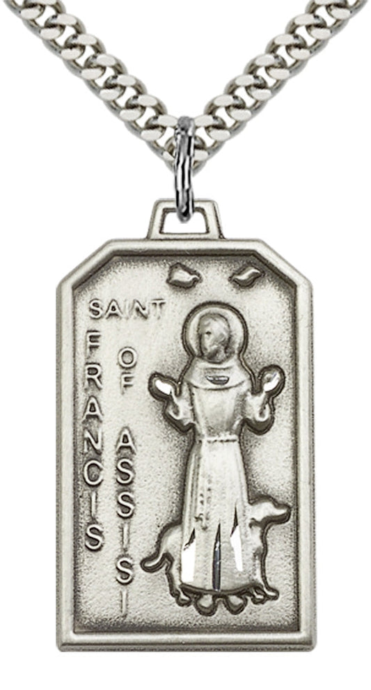 Sterling Silver St. Francis Pendant