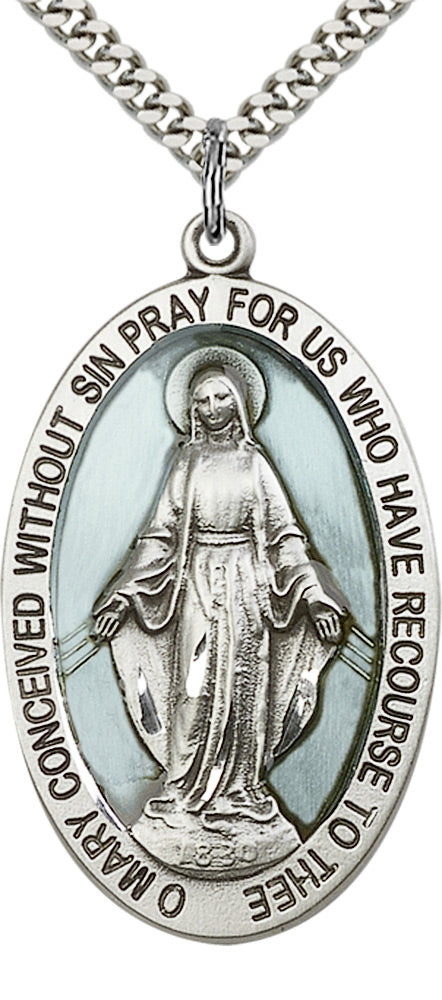Sterling Silver Miraculous Pendant