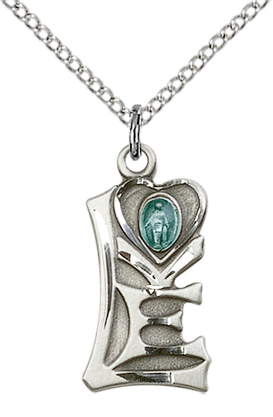 Sterling Silver Miraculous Pendant