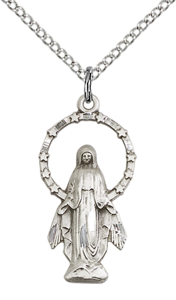 Sterling Silver Miraculous Pendant