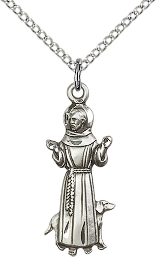 Sterling Silver St. Francis Pendant