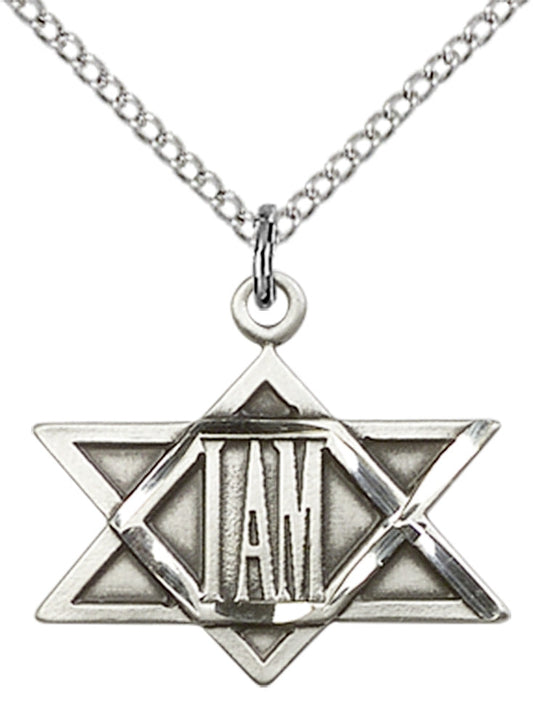 Sterling Silver I Am Star Pendant
