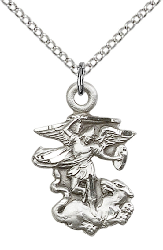 Sterling Silver St. Michael the Archangel Pendant
