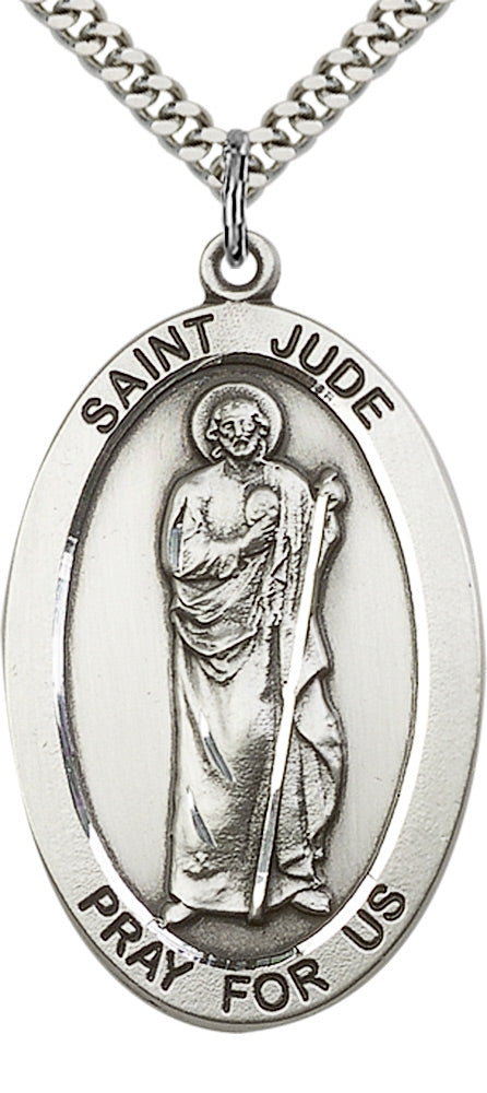 Sterling Silver St. Jude Pendant