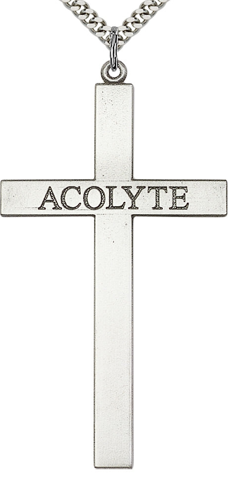 Sterling Silver Acolyte Cross Pendant