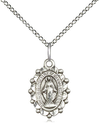 Sterling Silver Miraculous Pendant