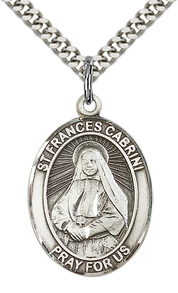 Sterling Silver St. Frances Cabrini Pendant