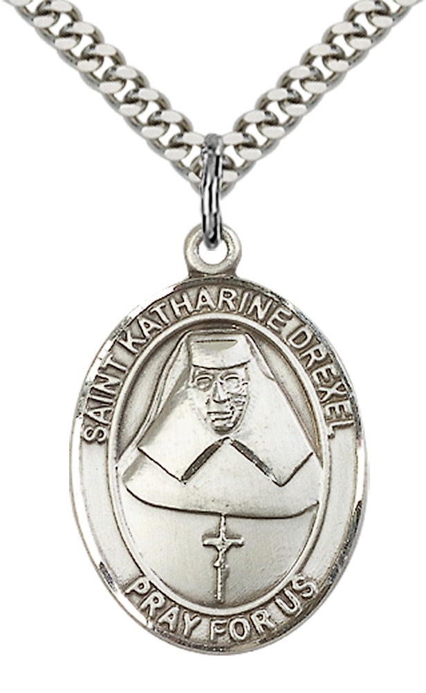 Sterling Silver St. Katharine Drexel Pendant