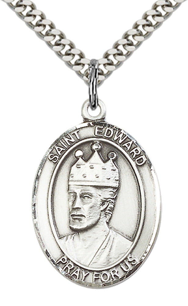 Sterling Silver St. Edward the Confessor Pendant