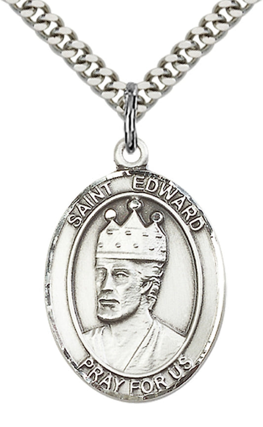 Sterling Silver St. Edward the Confessor Pendant