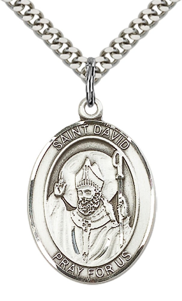 Sterling Silver St. David of Wales Pendant