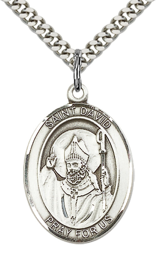 Sterling Silver St. David of Wales Pendant