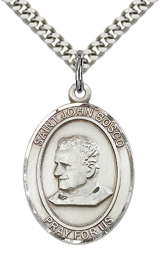 Sterling Silver St. John Bosco Pendant