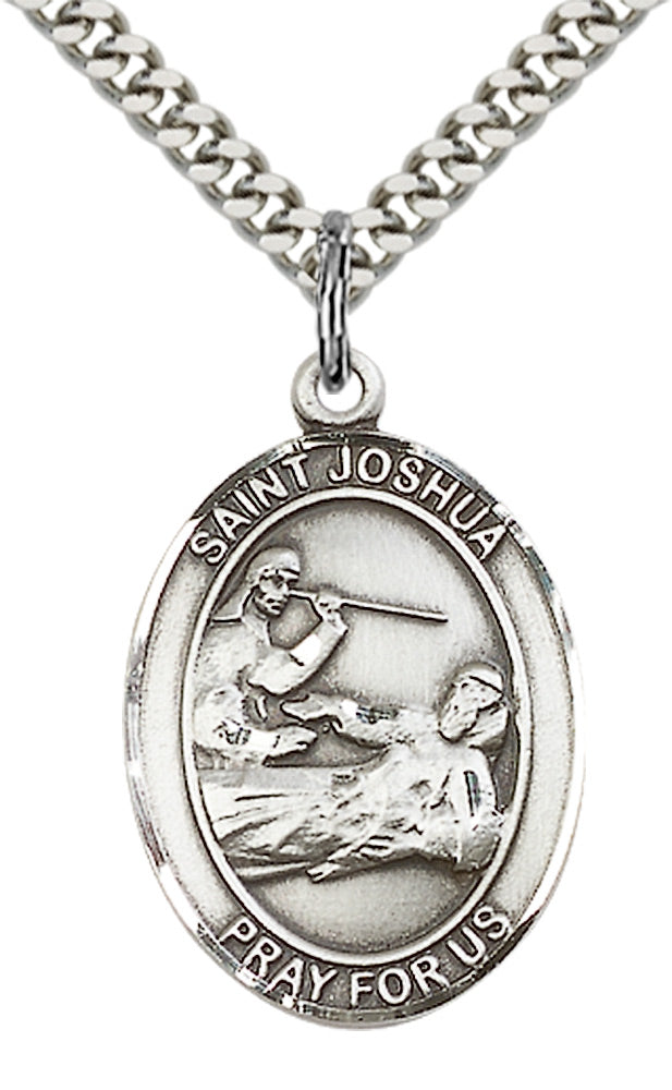 Sterling Silver St. Joshua Pendant