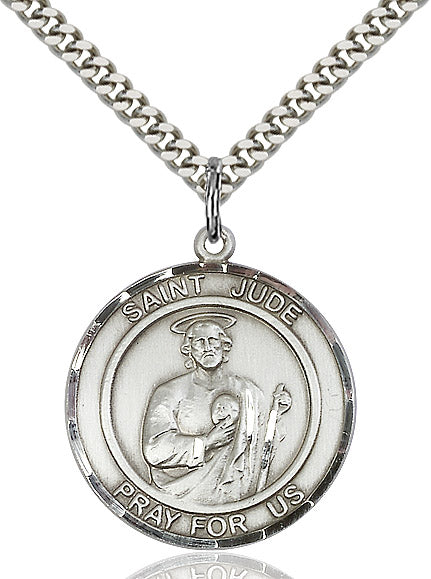 Sterling Silver St. Jude Pendant