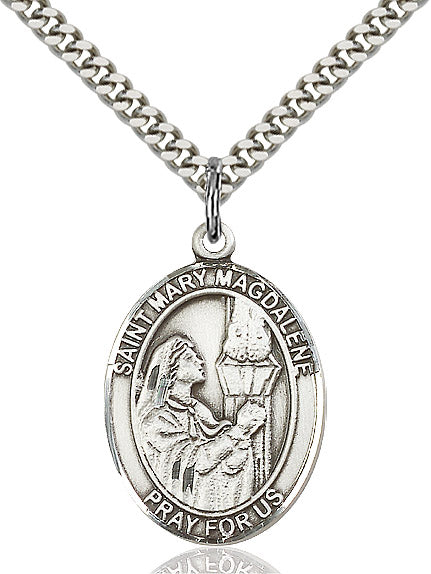 Sterling Silver St. Mary Magdalene Pendant