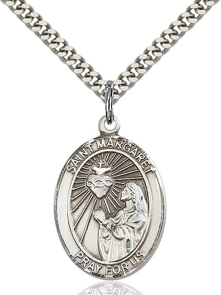 Sterling Silver St. Margaret Mary Alacoque Pendant