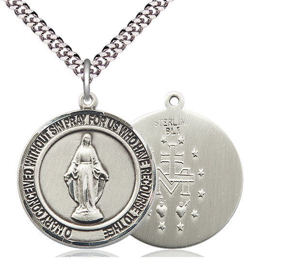 Sterling Silver Miraculous Pendant