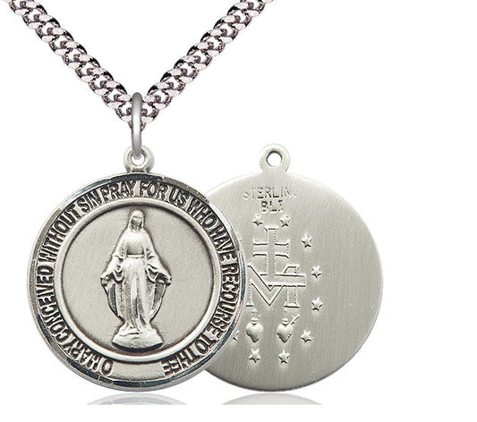 Sterling Silver Miraculous Pendant