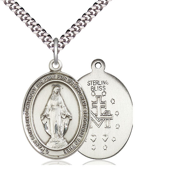 Sterling Silver Miraculous Pendant