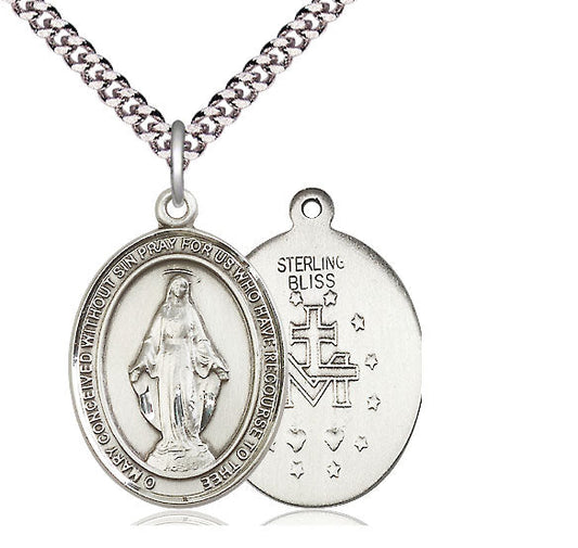Sterling Silver Miraculous Pendant