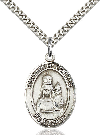 Sterling Silver O/L of Loretto Pendant