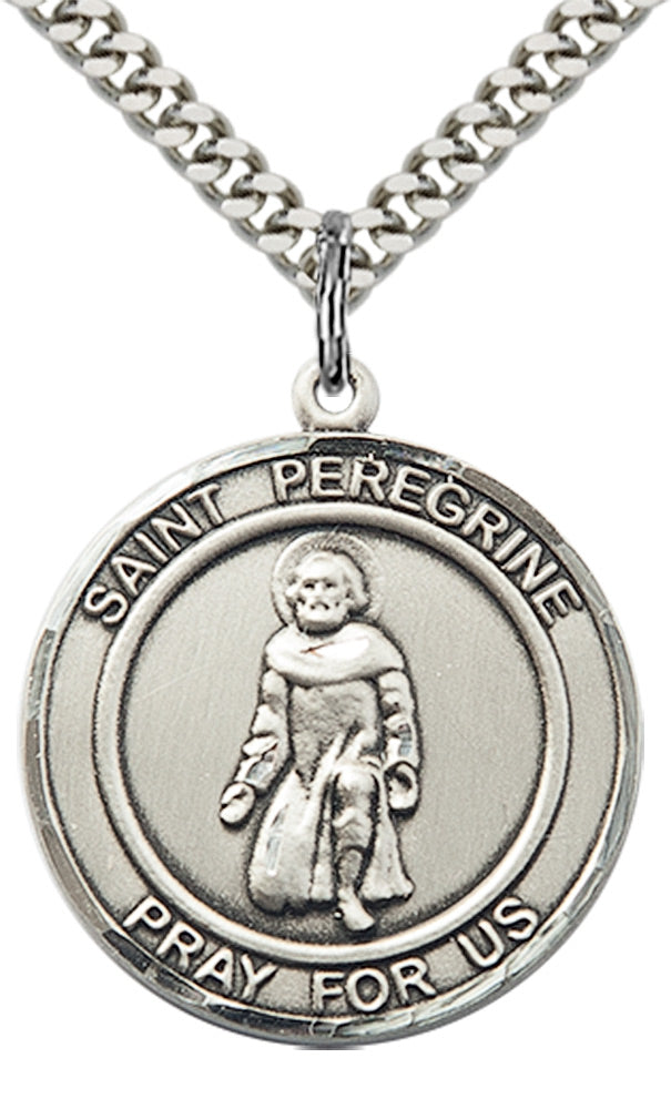 Sterling Silver St. Peregrine Pendant