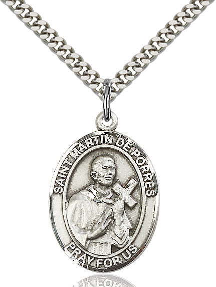 Sterling Silver St. Martin de Porres Pendant