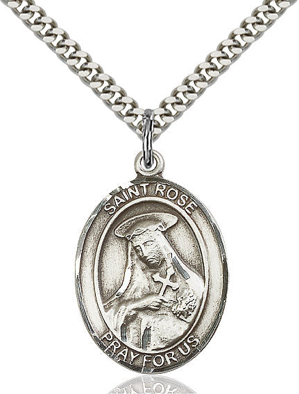 Sterling Silver St. Rose of Lima Pendant
