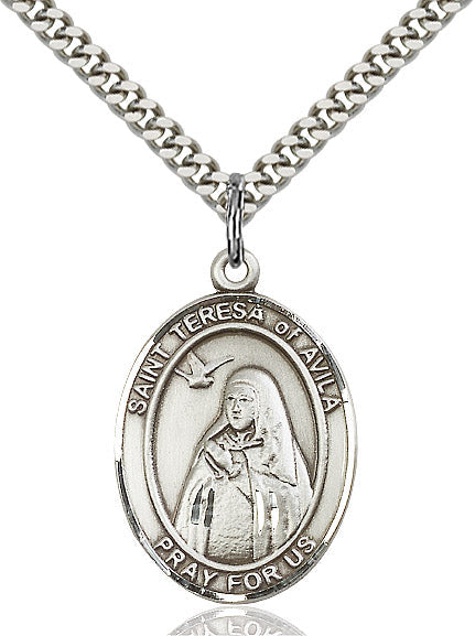 Sterling Silver St. Teresa of Avila Pendant