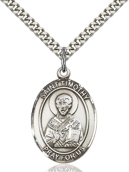 Sterling Silver St. Timothy Pendant