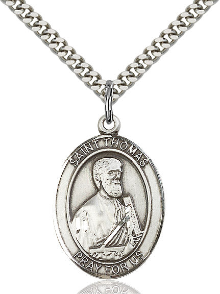 Sterling Silver St. Thomas the Apostle Pendant