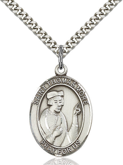 Sterling Silver St. Thomas More Pendant