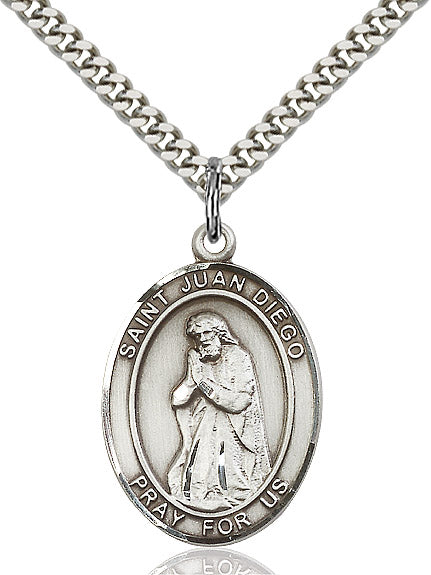 Sterling Silver St. Juan Diego Pendant
