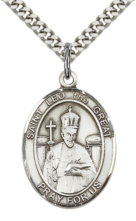 Sterling Silver St. Leo the Great Pendant