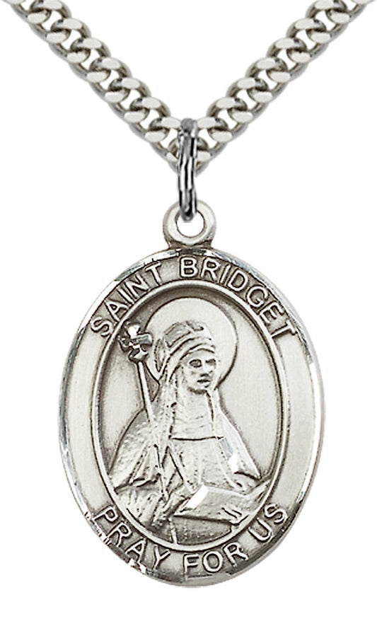Sterling Silver St. Bridget of Sweden Pendant