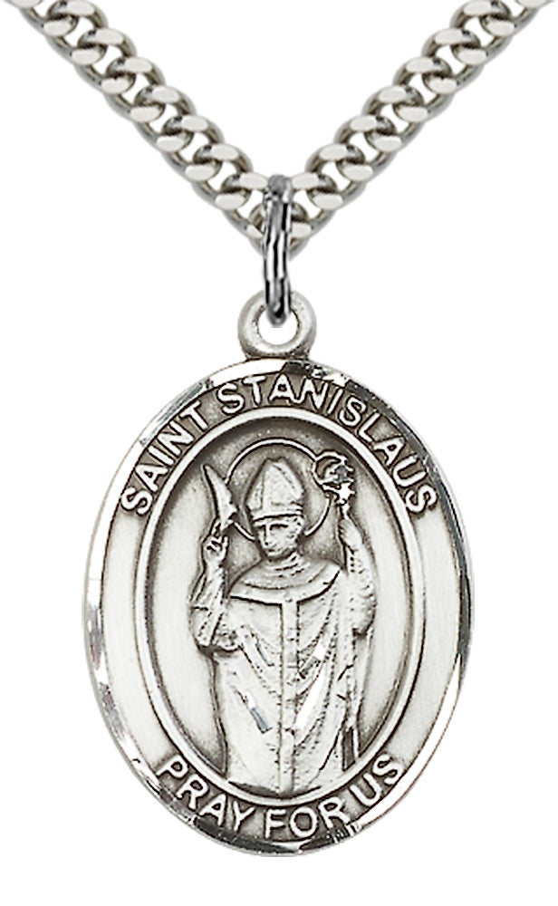 Sterling Silver St. Stanislaus Pendant