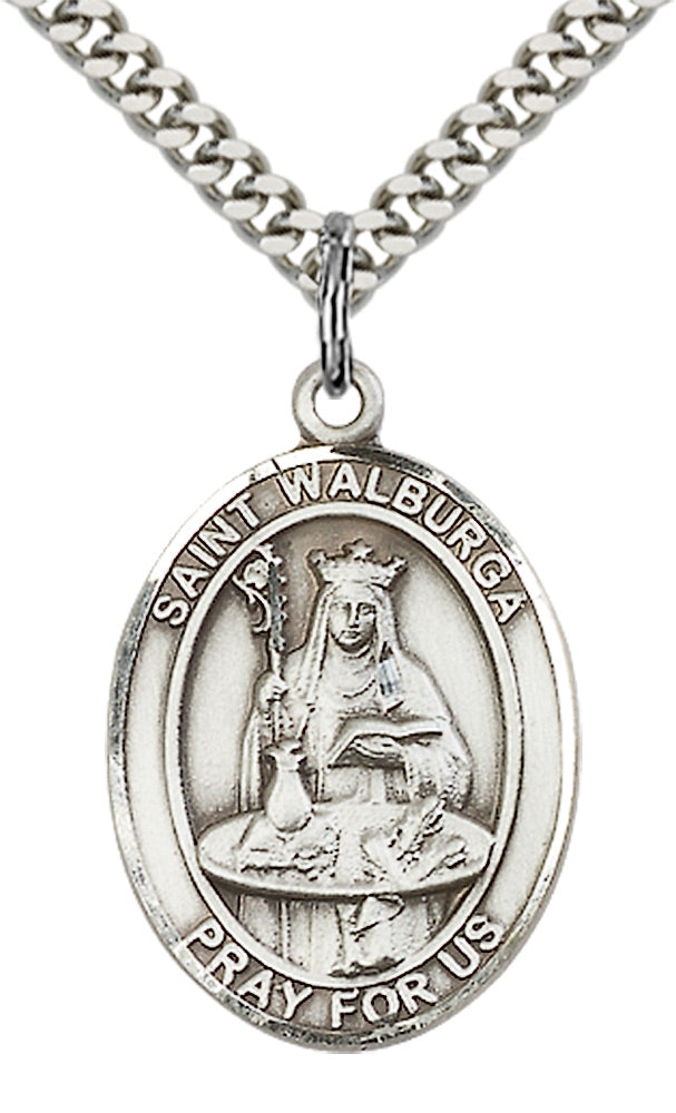 Sterling Silver St. Walburga Pendant