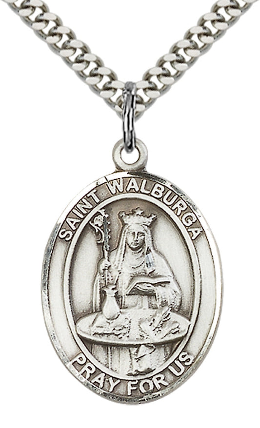 Sterling Silver St. Walburga Pendant