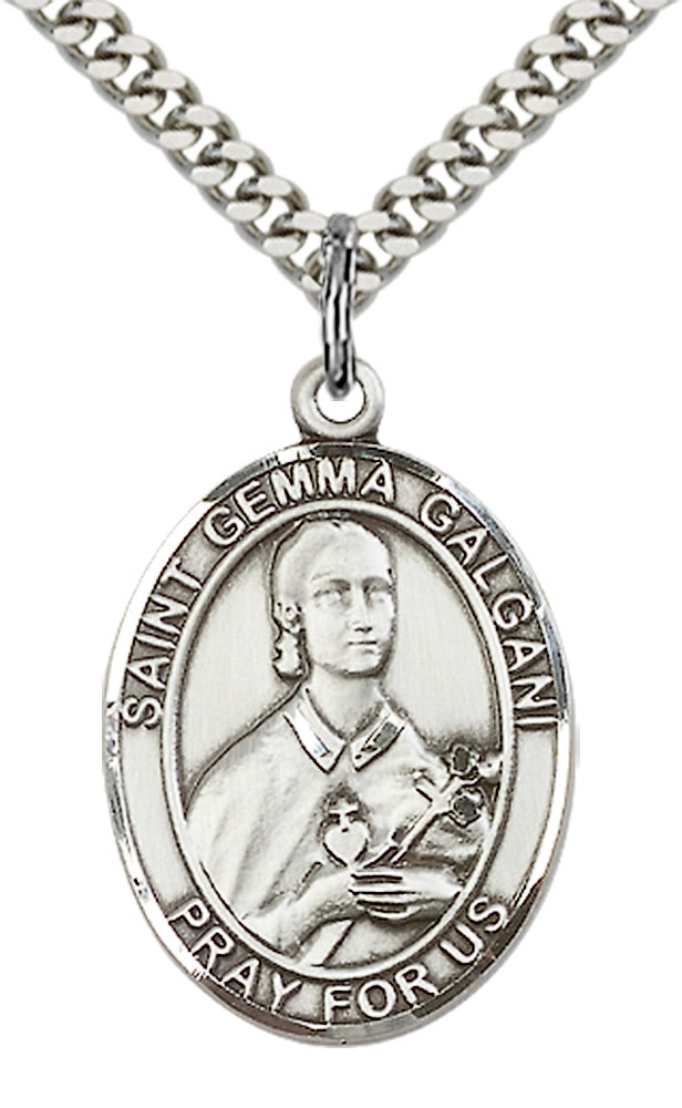 Sterling Silver St. Gemma Galgani Pendant