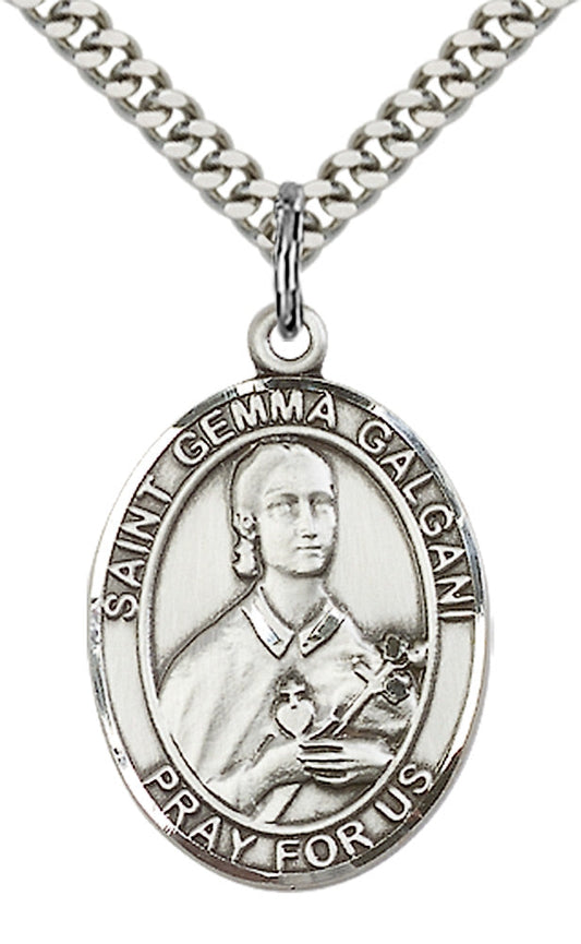 Sterling Silver St. Gemma Galgani Pendant
