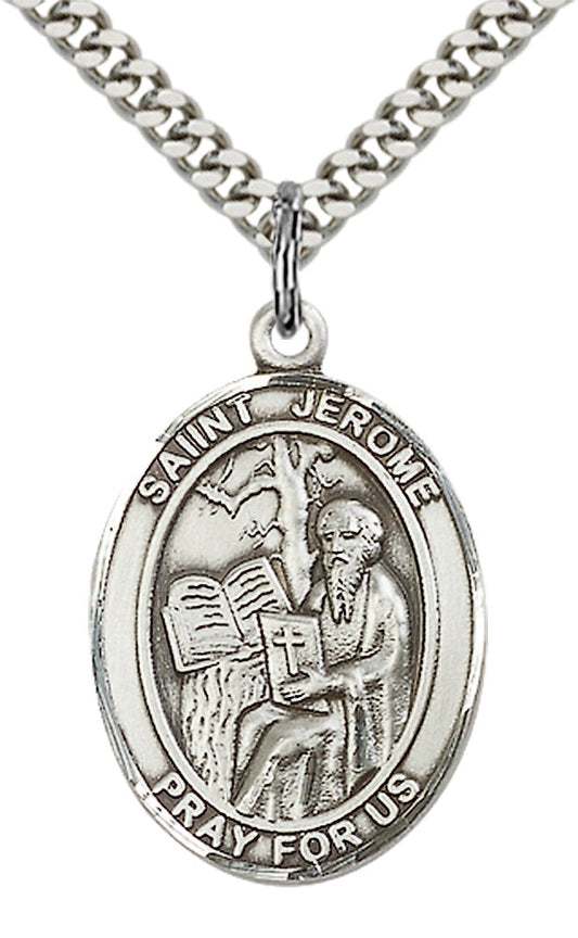 Sterling Silver St. Jerome Pendant