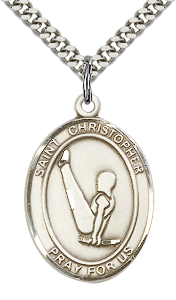 Sterling Silver St. Christopher Pendant