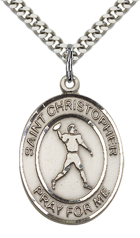 Sterling Silver St. Christopher Pendant