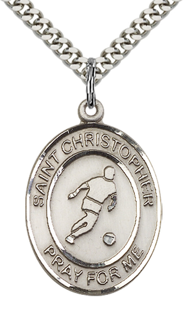 Sterling Silver St. Christopher Pendant