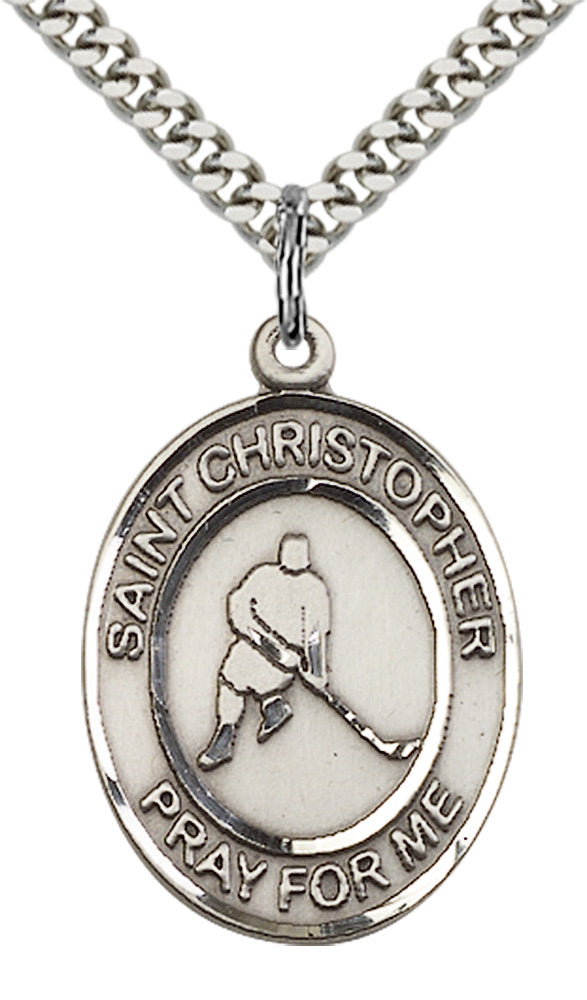 Sterling Silver St. Christopher Pendant